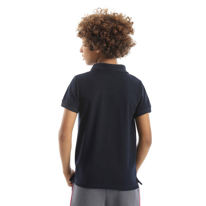 Red Circle Half sleeve polo t-shirt Kids