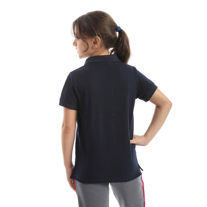 Red Circle Half sleeve polo t-shirt Kids