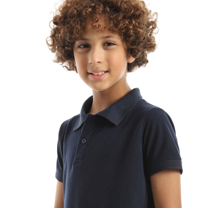 Red Circle Half sleeve polo t-shirt Kids