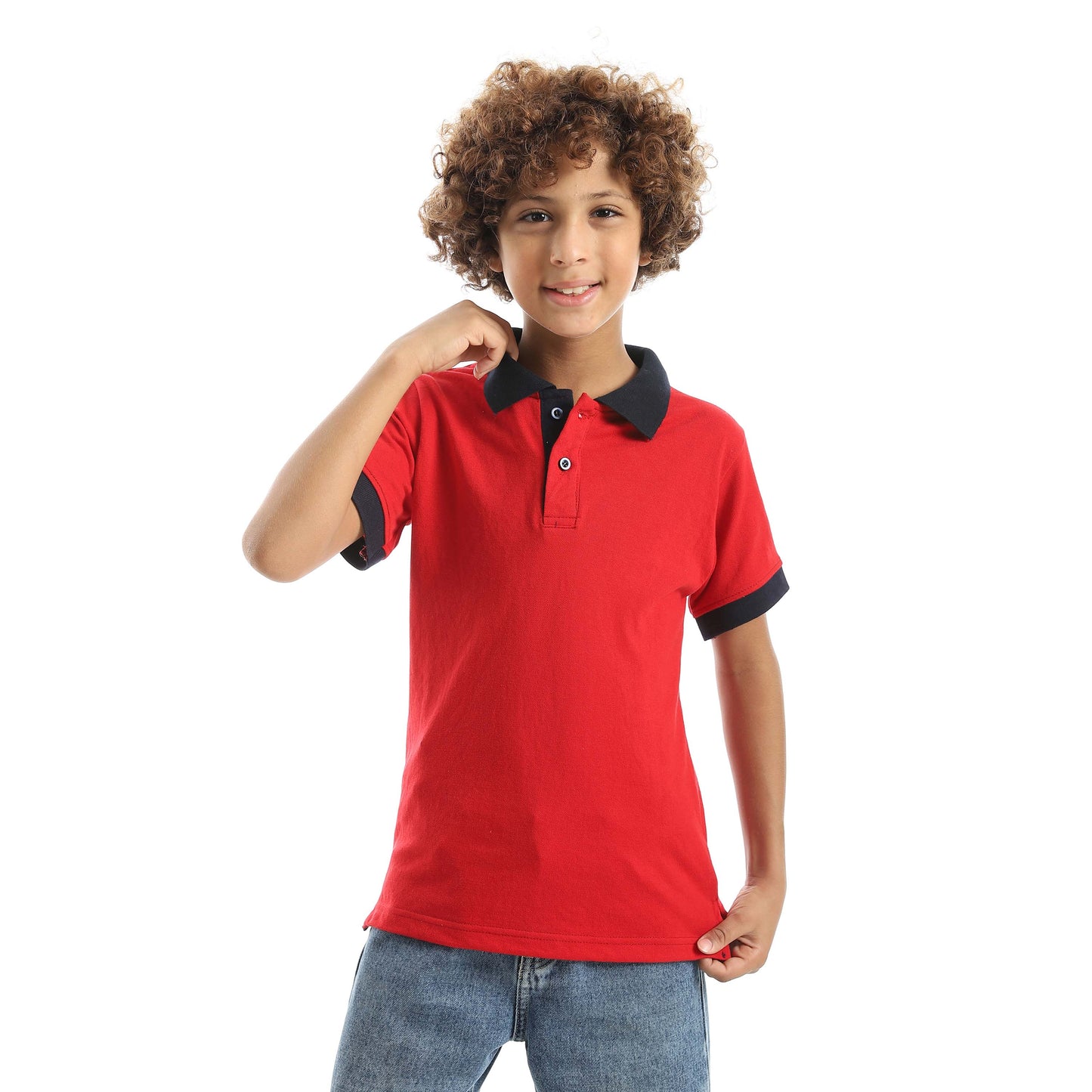 Red Circle Half sleeve polo t-shirt Kids