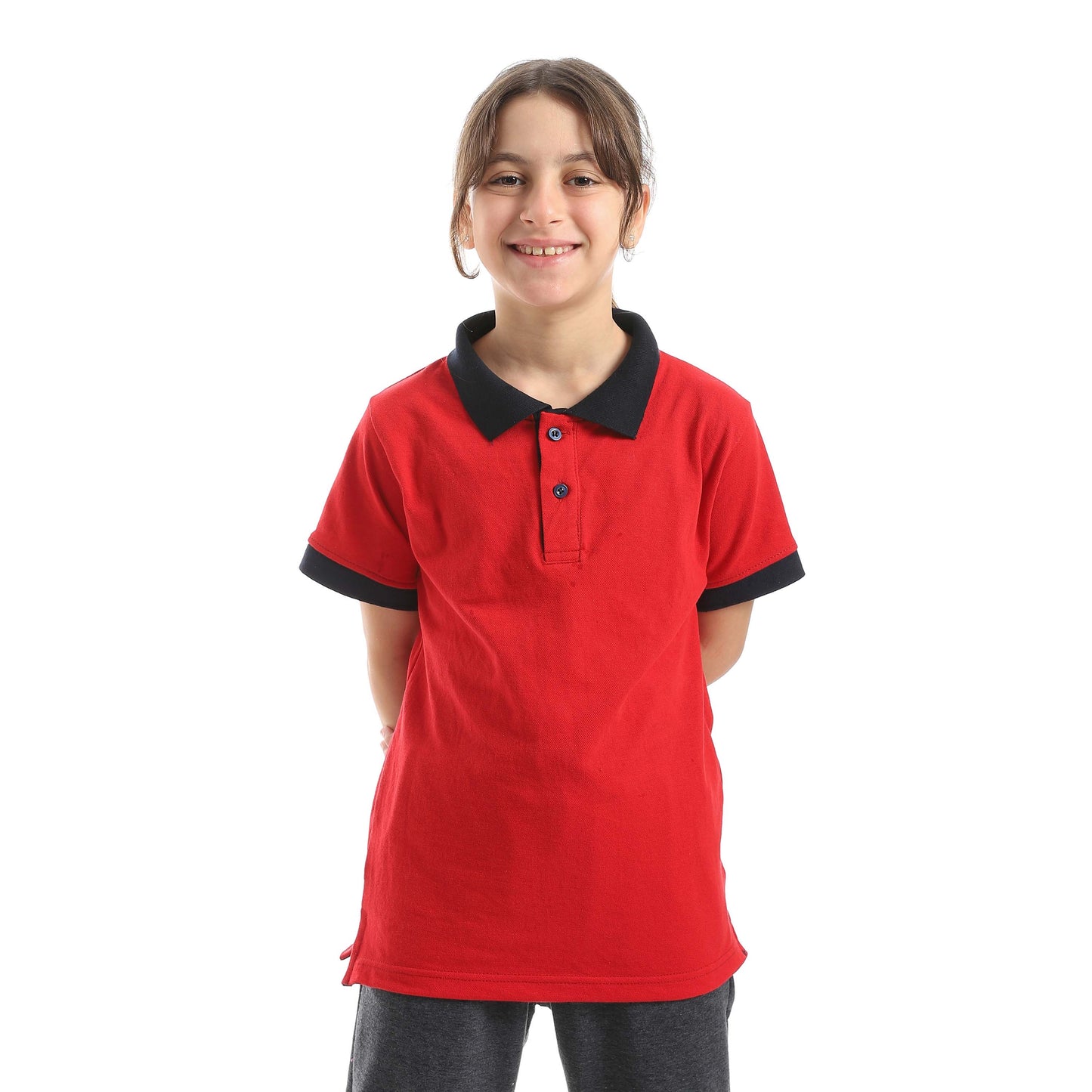 Red Circle Half sleeve polo t-shirt Kids