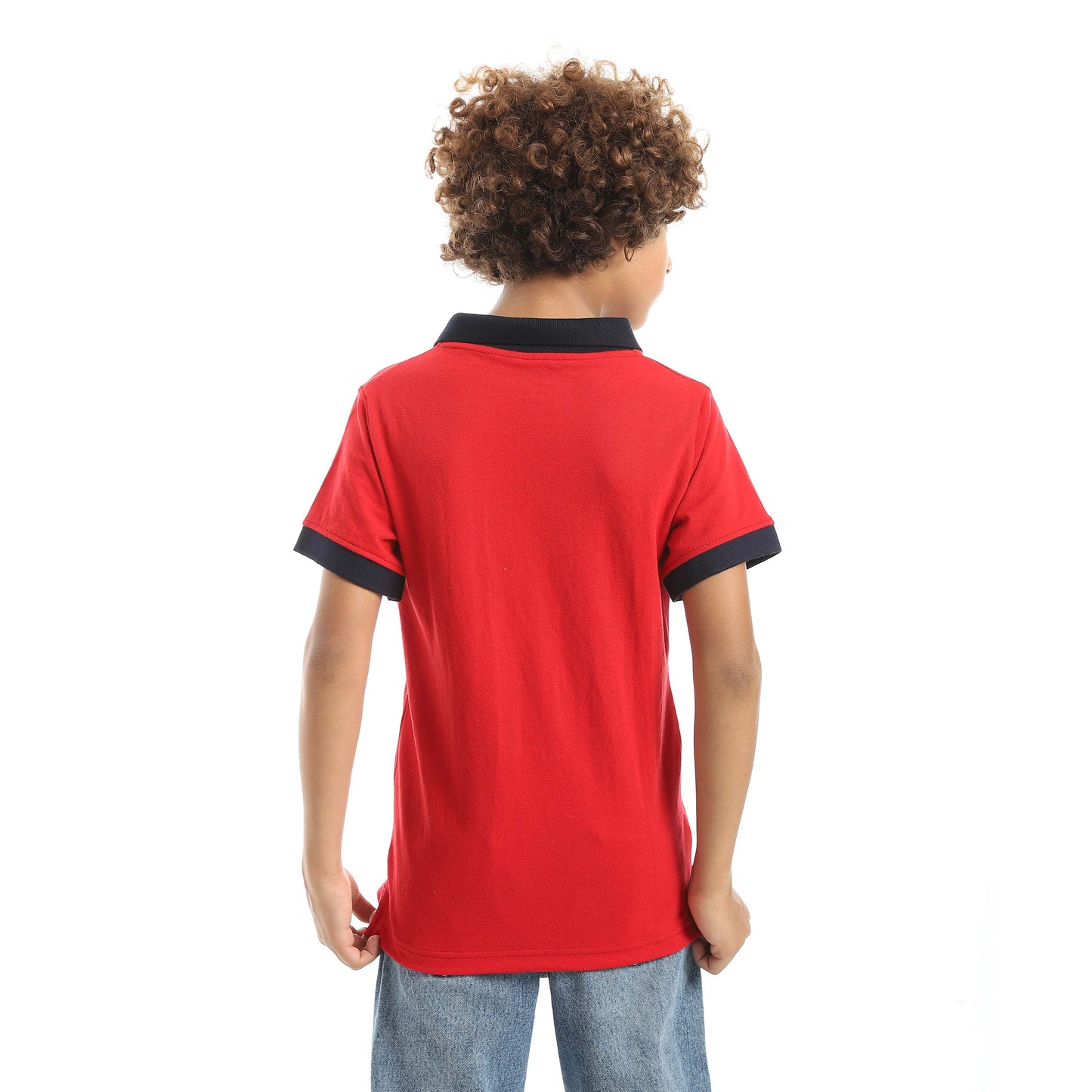 Red Circle Half sleeve polo t-shirt Kids