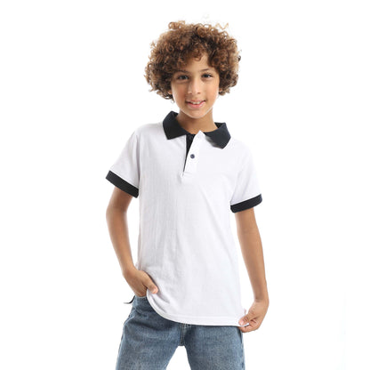 Red Circle Half sleeve polo t-shirt Kids