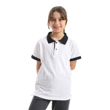 Red Circle Half sleeve polo t-shirt Kids
