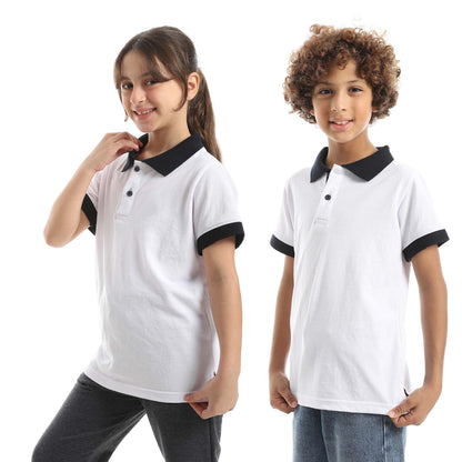 Red Circle Half sleeve polo t-shirt Kids