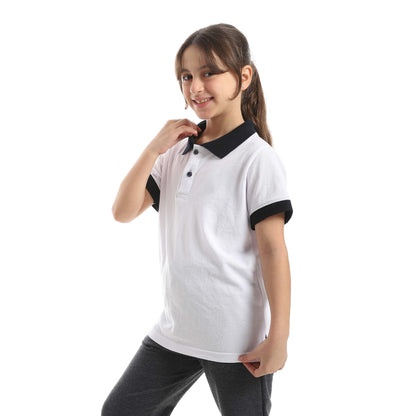 Red Circle Half sleeve polo t-shirt Kids