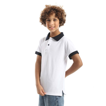 Red Circle Half sleeve polo t-shirt Kids