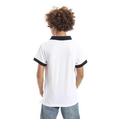 Red Circle Half sleeve polo t-shirt Kids