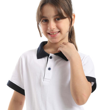Red Circle Half sleeve polo t-shirt Kids