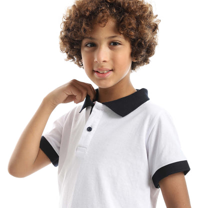 Red Circle Half sleeve polo t-shirt Kids