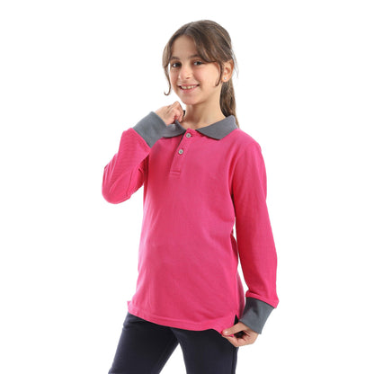 Red Circle Long sleeve polo t-shirt Kids