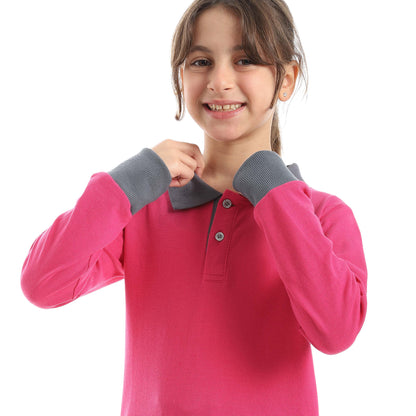 Red Circle Long sleeve polo t-shirt Kids