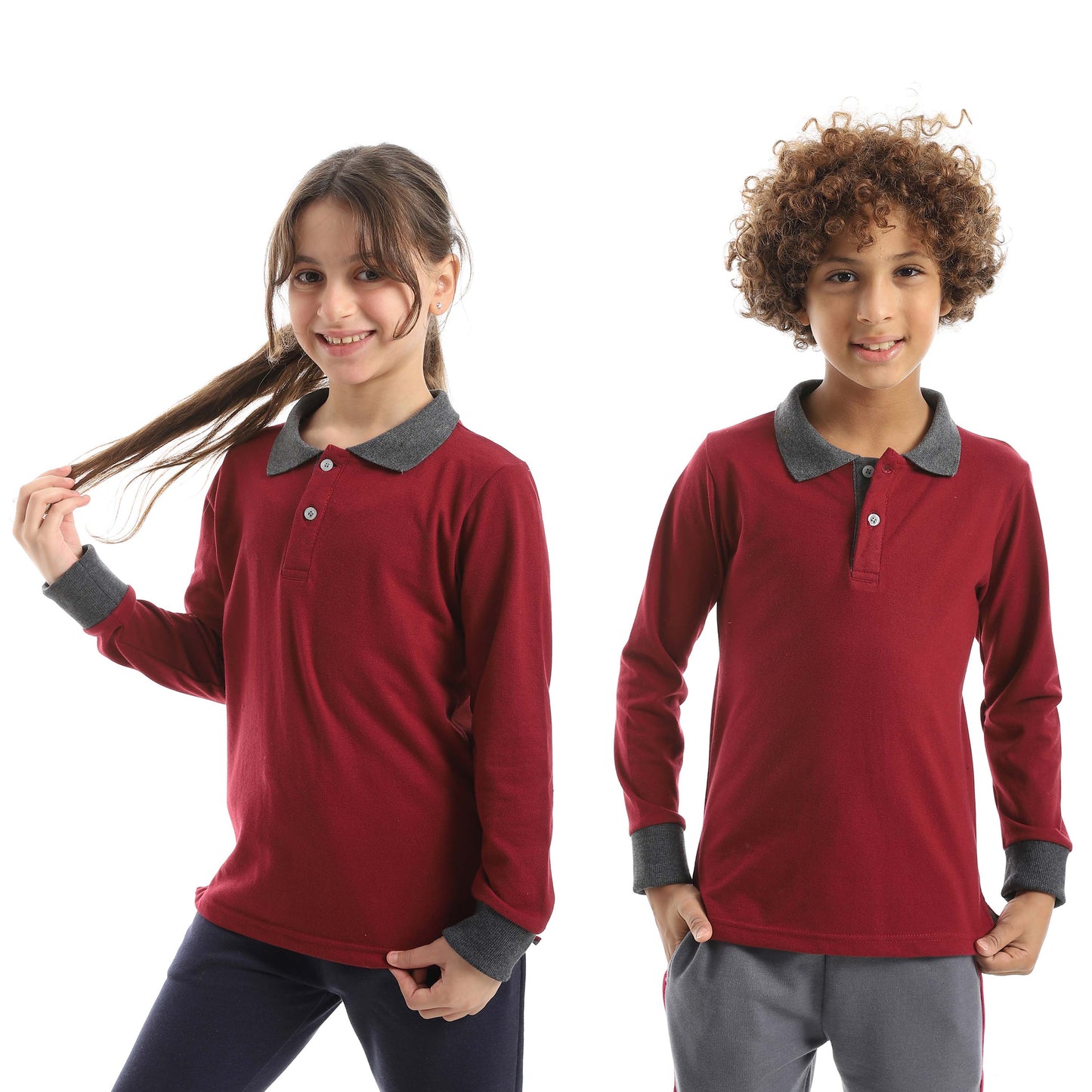 Red Circle Long sleeve polo t-shirt Kids