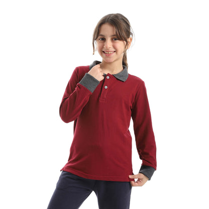 Red Circle Long sleeve polo t-shirt Kids