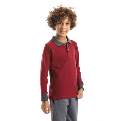Red Circle Long sleeve polo t-shirt Kids