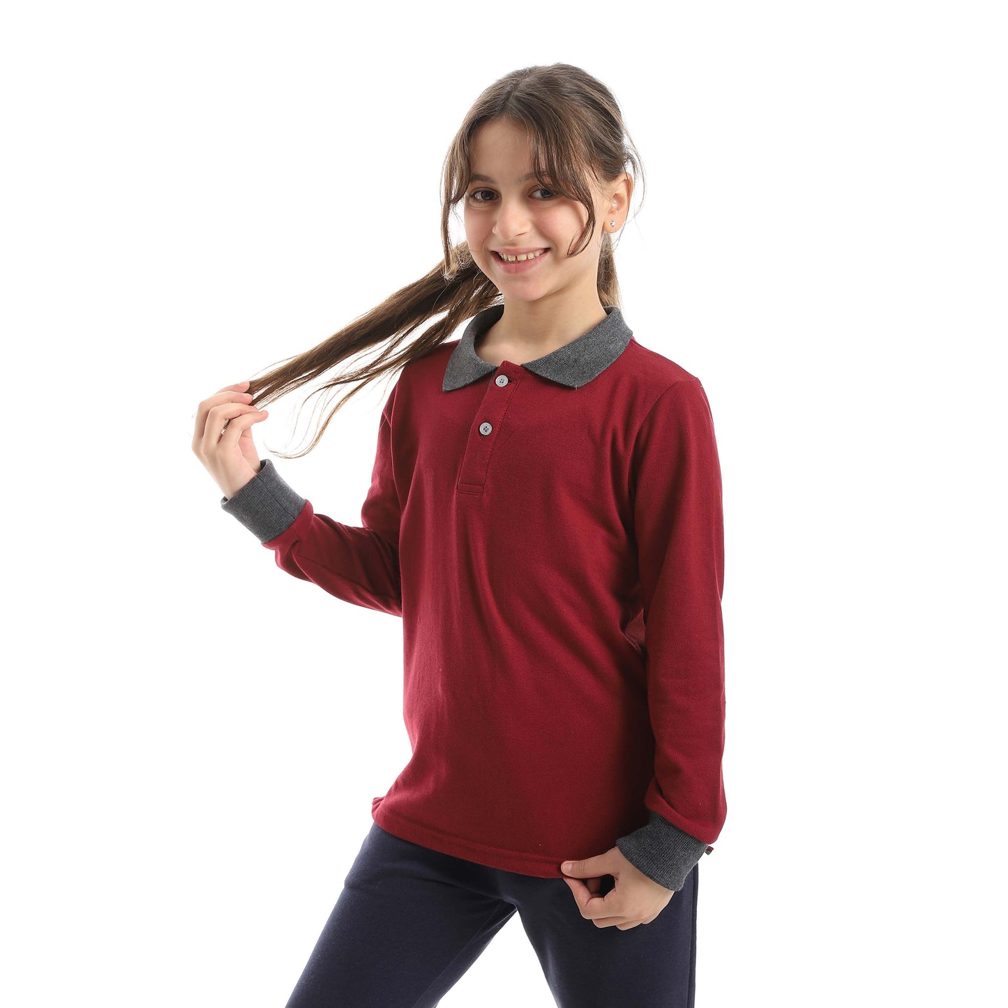 Red Circle Long sleeve polo t-shirt Kids