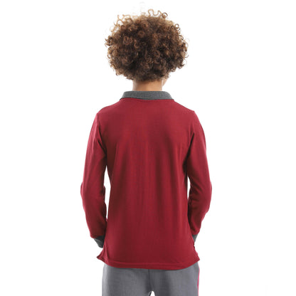 Red Circle Long sleeve polo t-shirt Kids