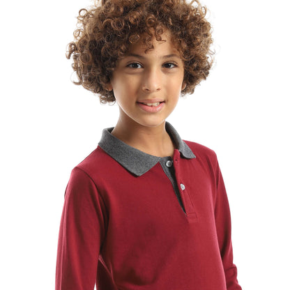 Red Circle Long sleeve polo t-shirt Kids