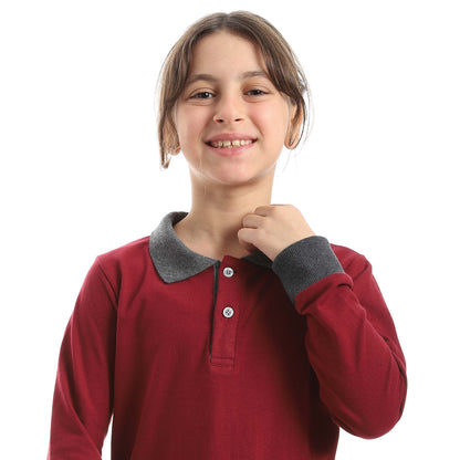 Red Circle Long sleeve polo t-shirt Kids