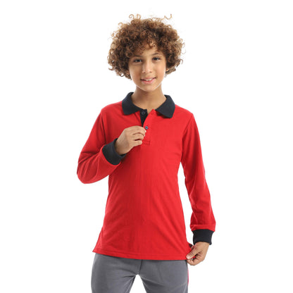 Red Circle Long sleeve polo t-shirt Kids