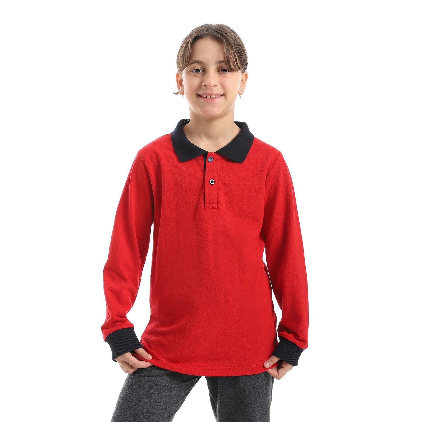 Red Circle Long sleeve polo t-shirt Kids