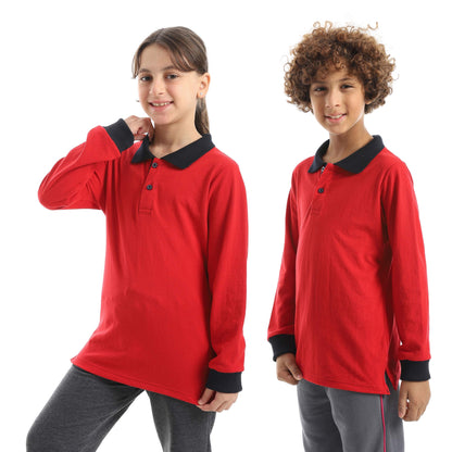 Red Circle Long sleeve polo t-shirt Kids