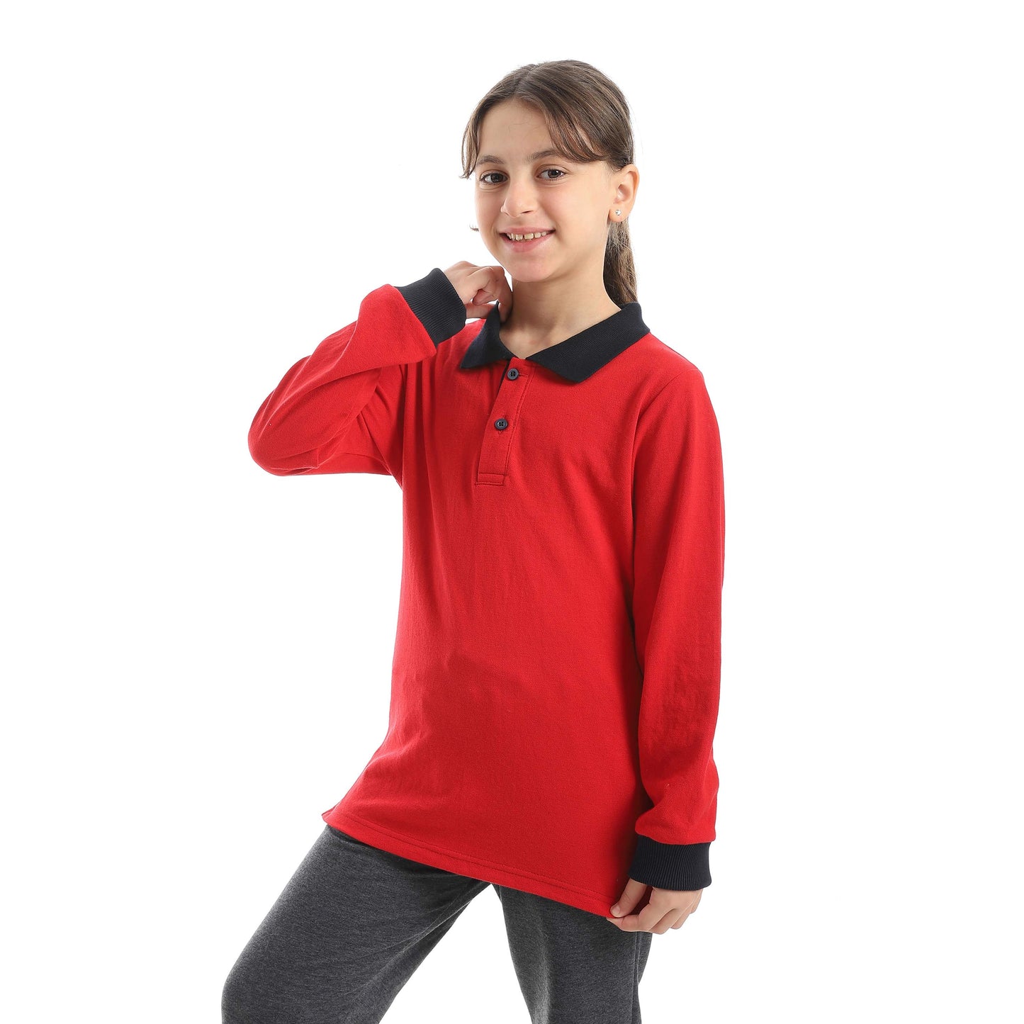 Red Circle Long sleeve polo t-shirt Kids