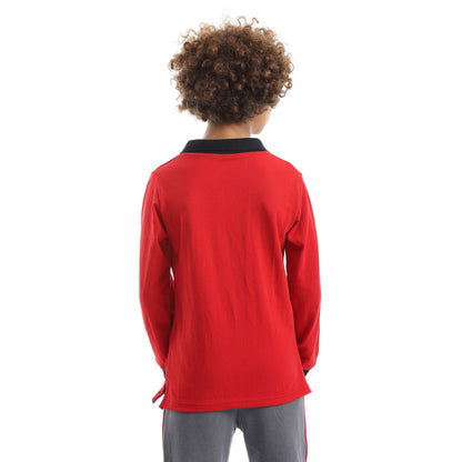 Red Circle Long sleeve polo t-shirt Kids