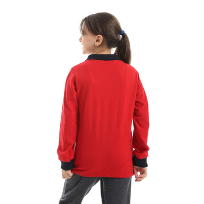 Red Circle Long sleeve polo t-shirt Kids