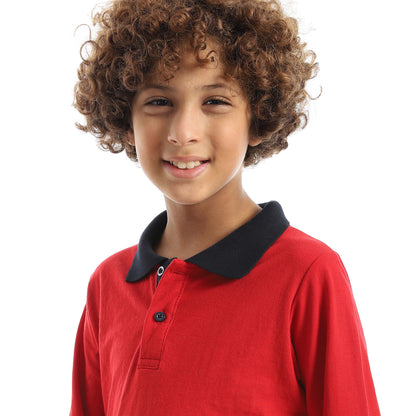Red Circle Long sleeve polo t-shirt Kids