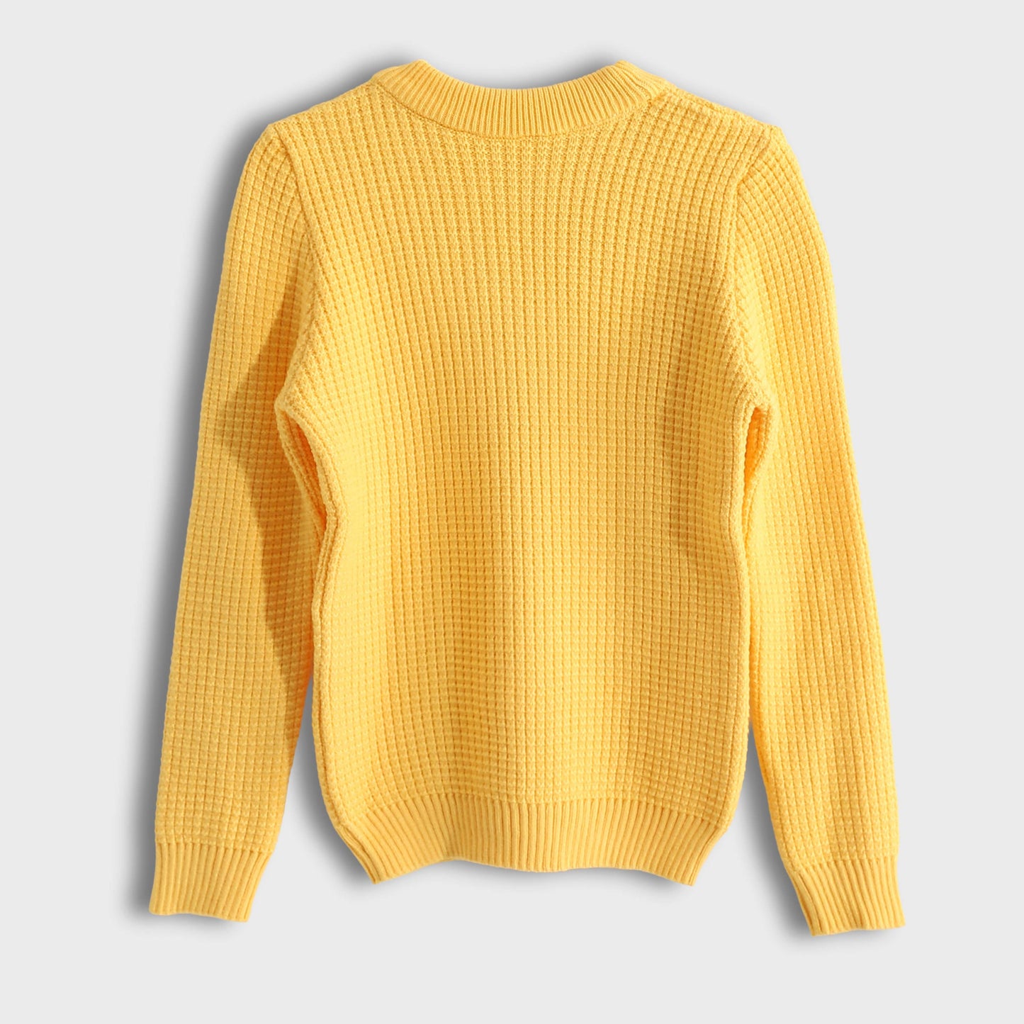 Bucklet Round Neck Plain Biscuit