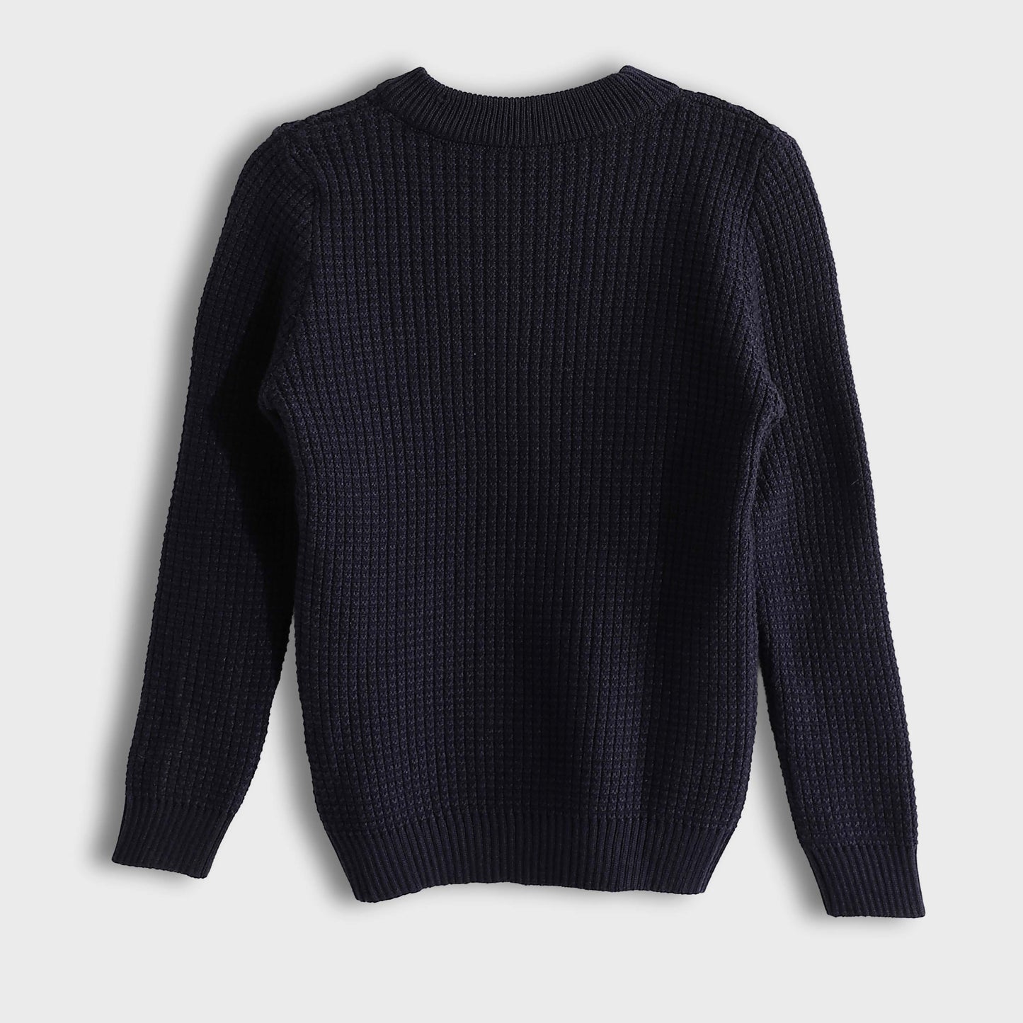 Bucklet Round Neck Plain Biscuit