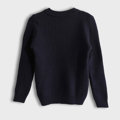 Bucklet Round Neck Plain Biscuit