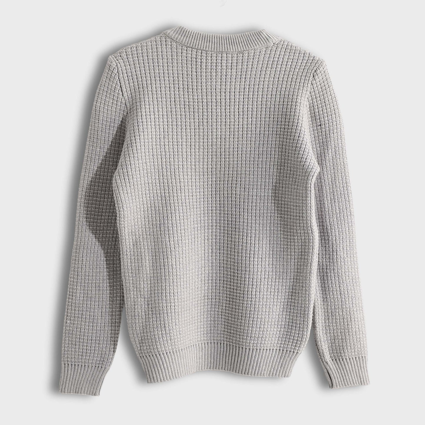 Bucklet Round Neck Plain Biscuit