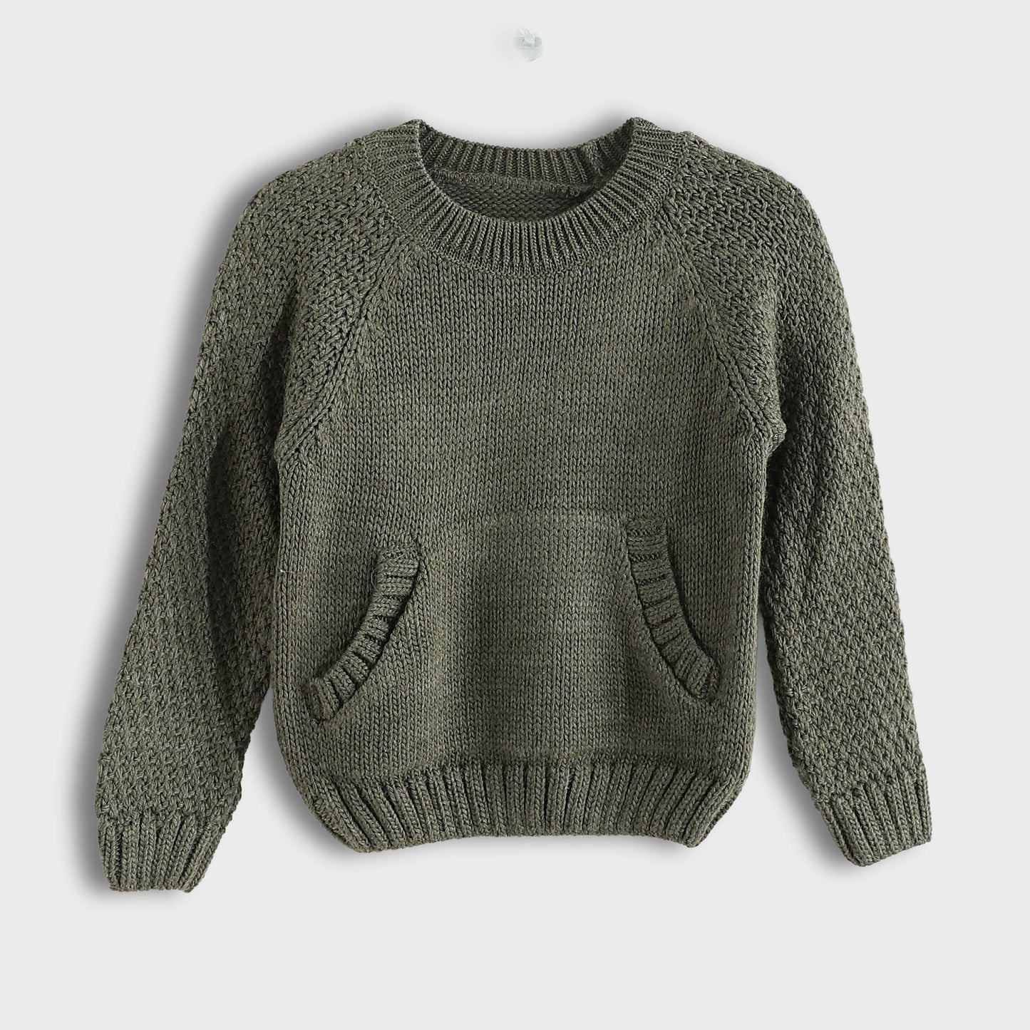 Bucklet Neck Round with Pocket