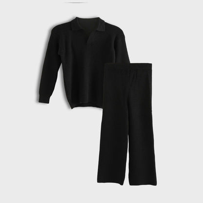 Knitted Set Tshirt + Pants