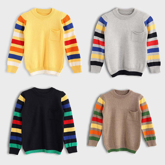 Bundle of 4 Pullover Pocket Pocket in the Chest