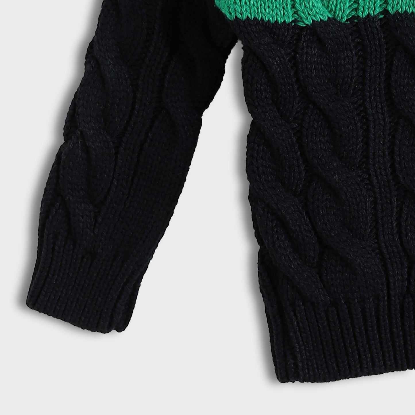 Pullover Round Knitted Mini Neck