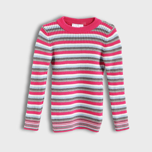 Round neck striped booklet