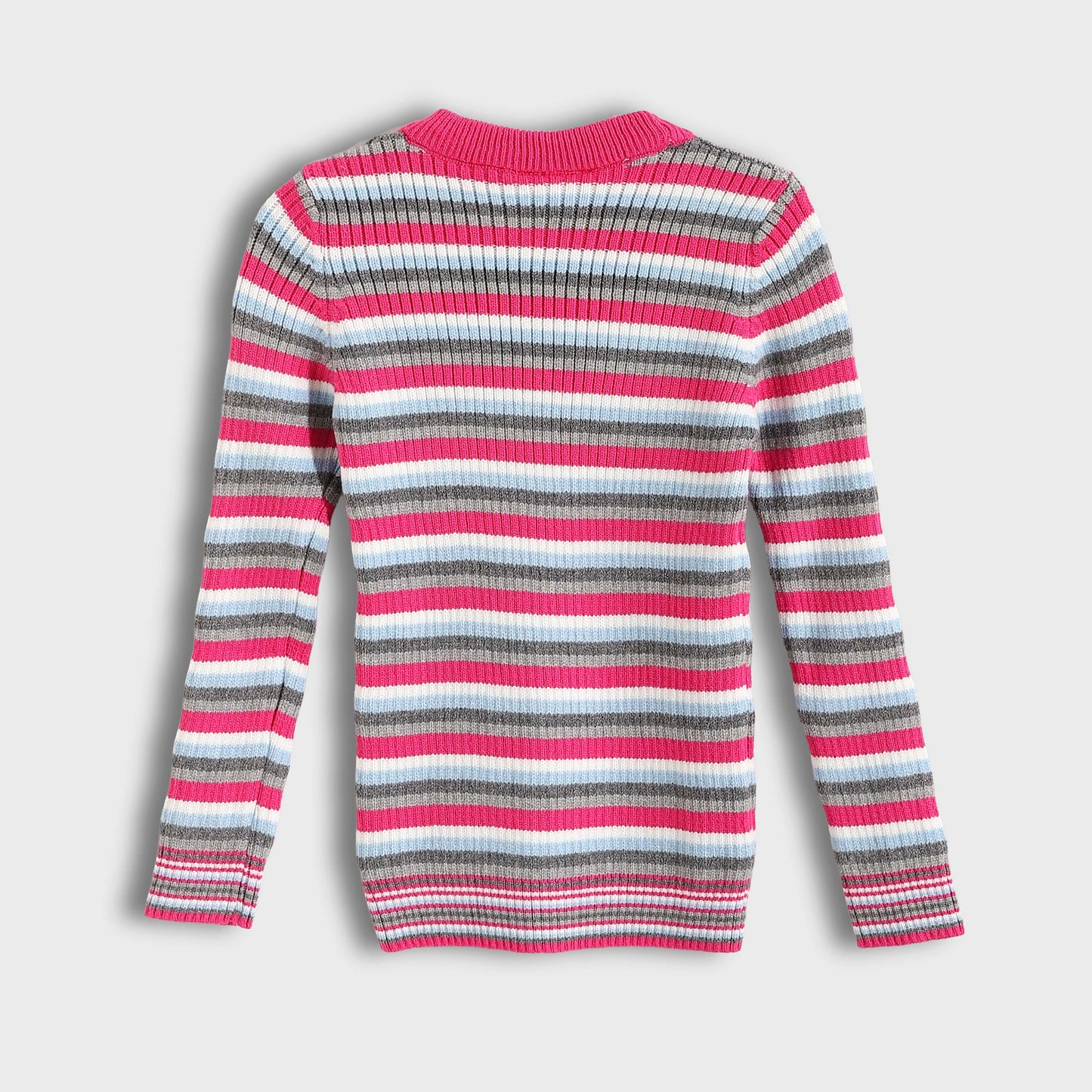 Round neck striped booklet