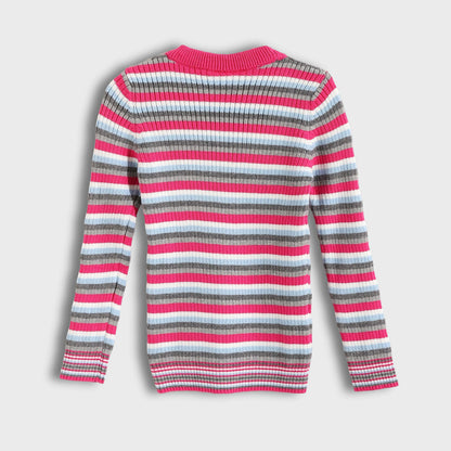 Round neck striped booklet