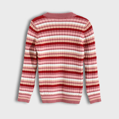 Round neck striped booklet