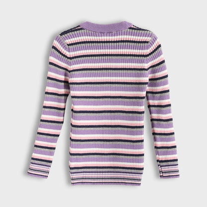 Round neck striped booklet