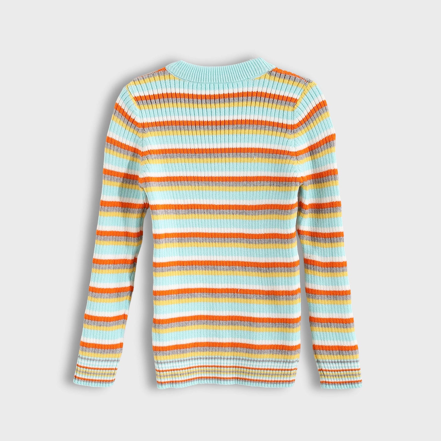 Round neck striped booklet