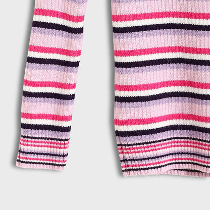 Round neck striped booklet