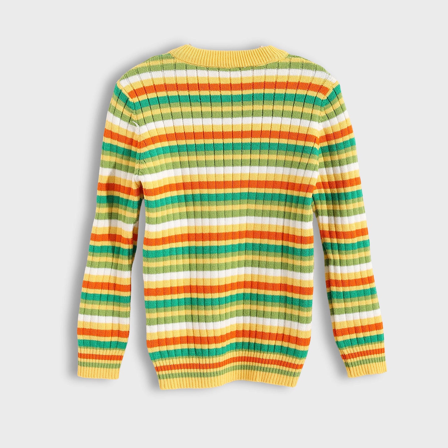 Round neck striped booklet