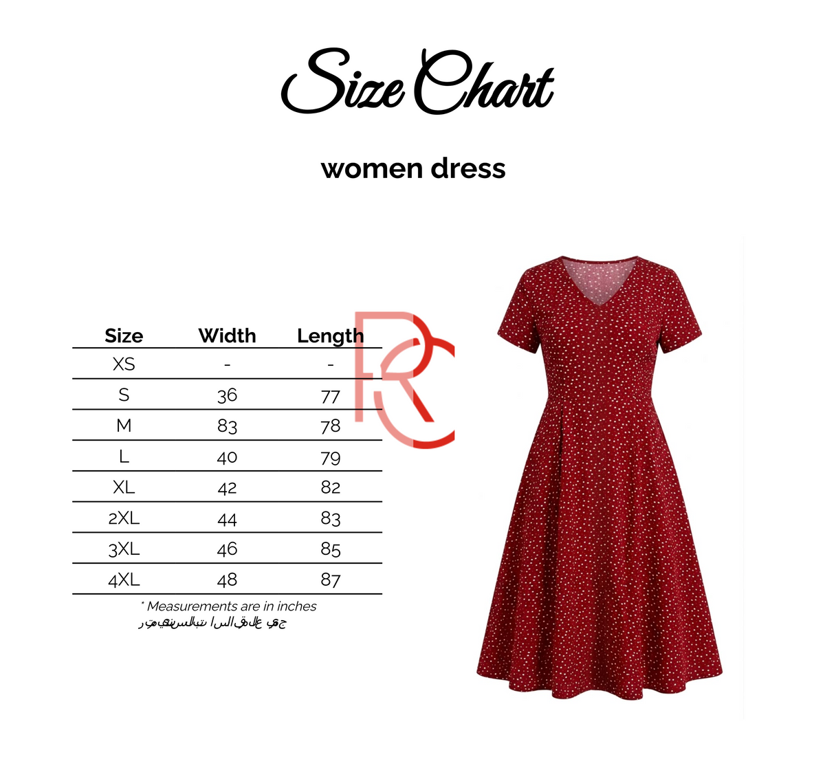 Size chart for Self Patterned Sleeveless Short Dress