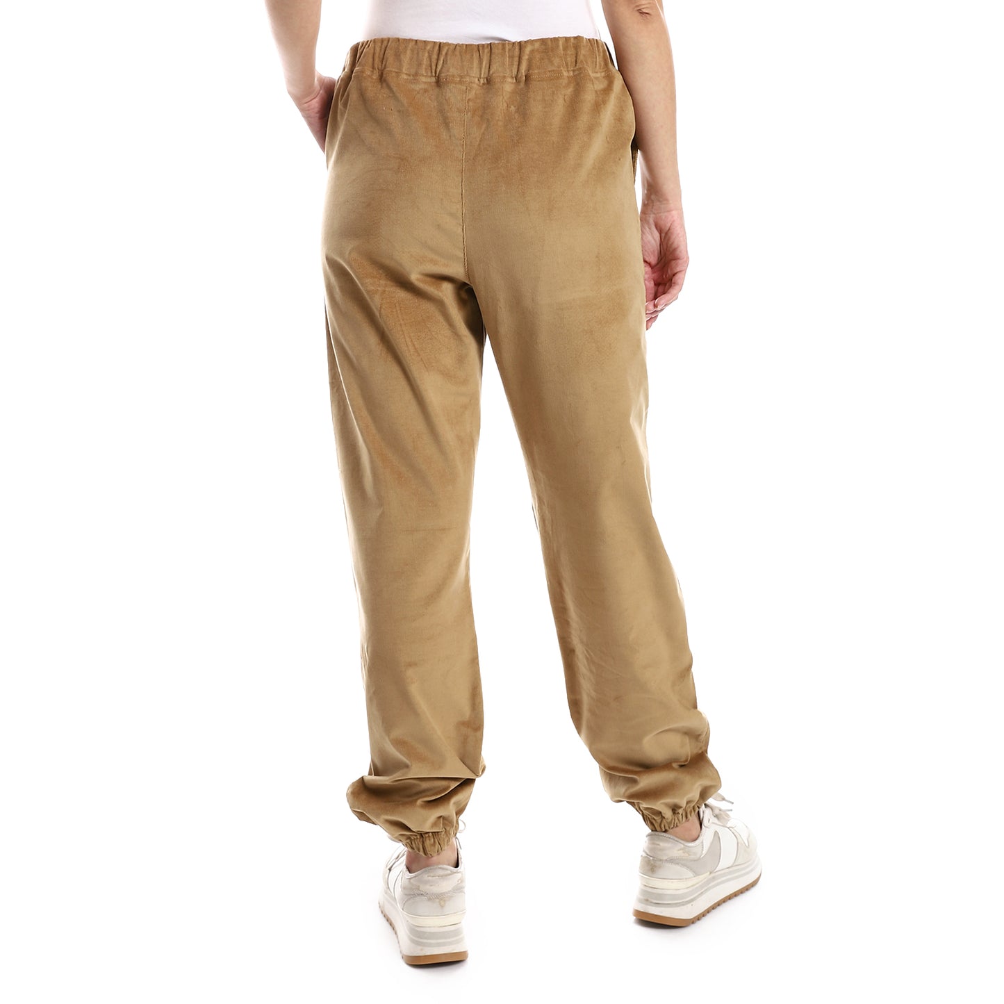 off cliff Velvet Pants Casual With Elastic Hem men