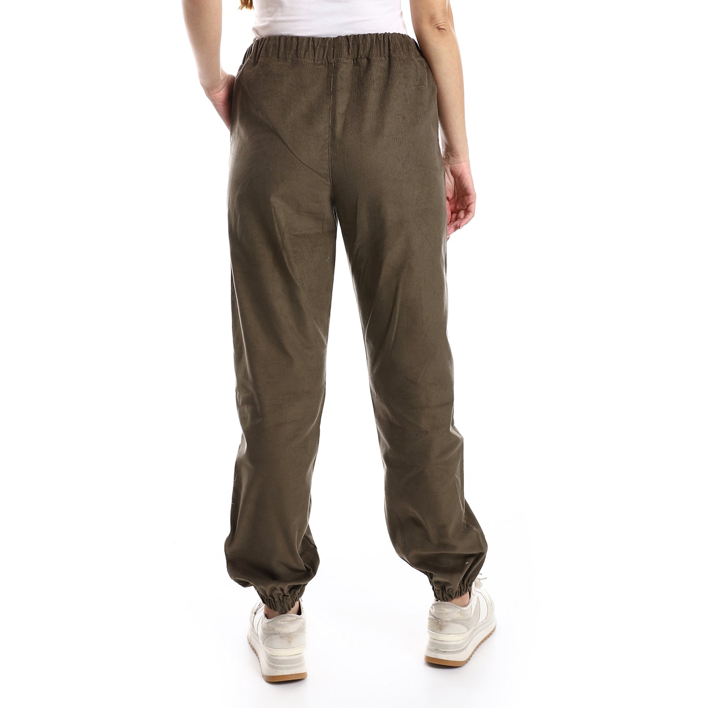 off cliff Velvet Pants Casual With Elastic Hem men