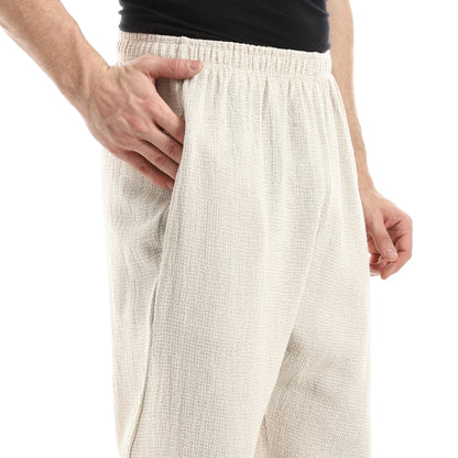 بنطال مريح بخصر مطاطي